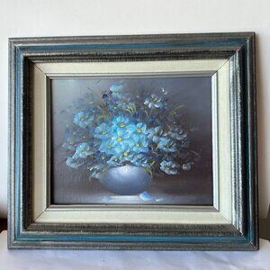 Wall Art  Floral Painting 14.75" x 12.75" Pre-owned
